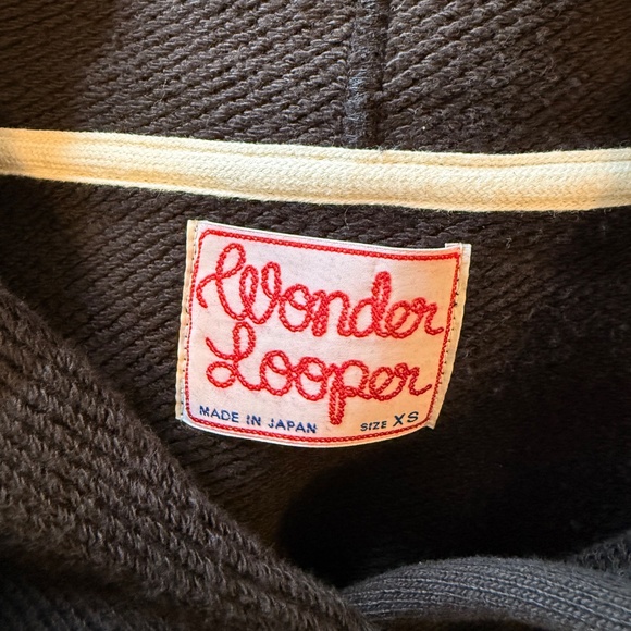 Wonder Looper Double Heavyweight French Terry (Black) - Picture 3 of 5